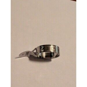 New Greek Key Band Ring - Stainless Steel Silver Size 11 - Men’s / Unisex